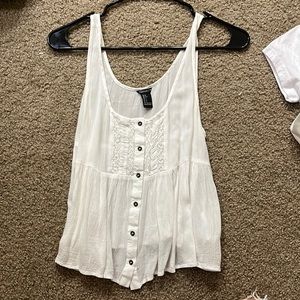 Super cute like new summery white tank!